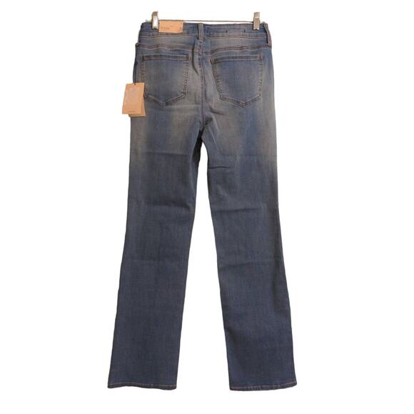 NYDJ Marilyn Straight Leg Jeans Blue Stretch Medium Wash Mid Rise Denim 6 New - Picture 5 of 16